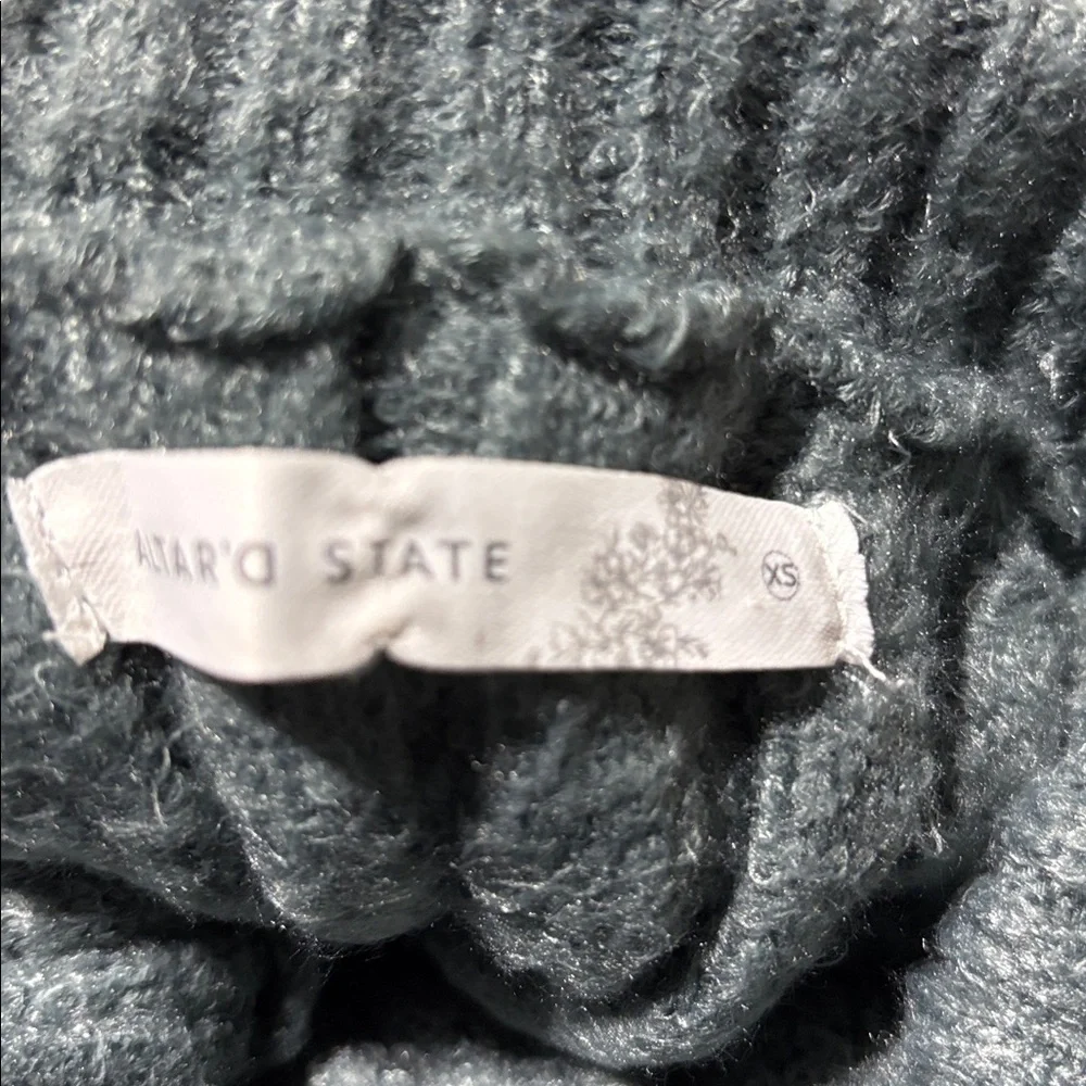 Altar’d State Oversized knit, so soft, loose turtleneck sweater, light aqua